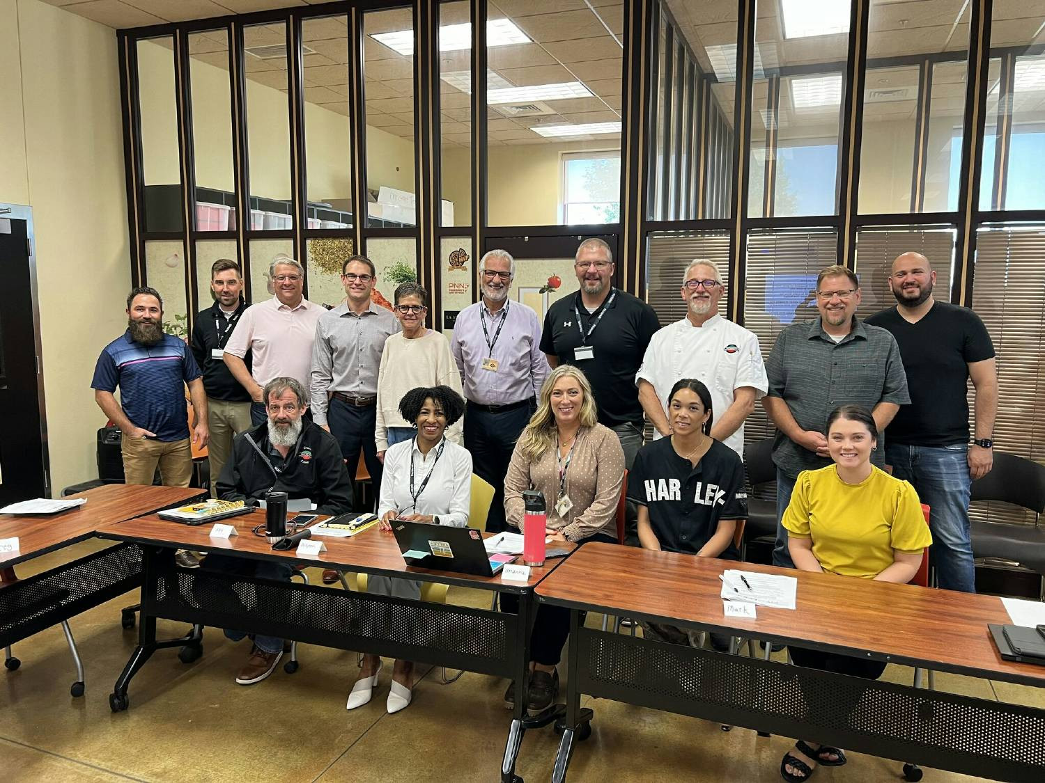 Leaders at Palermo's attend a presentation from Derek Deprey titled 