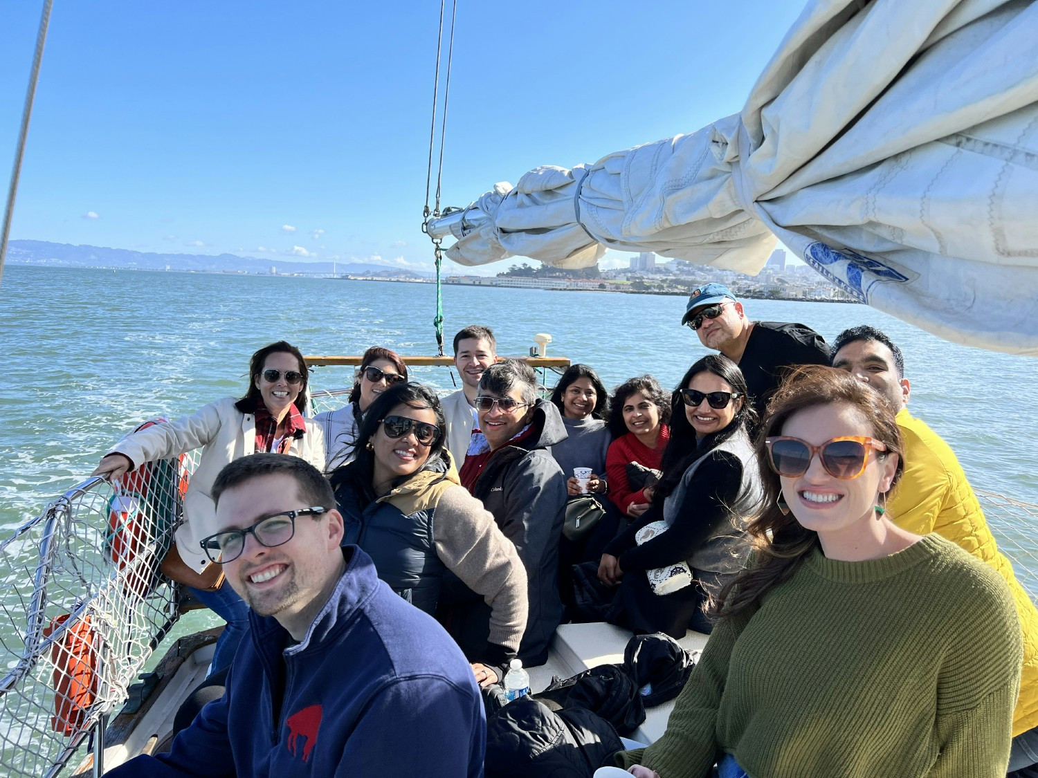 Team Sailing event in San Francisco Bay
