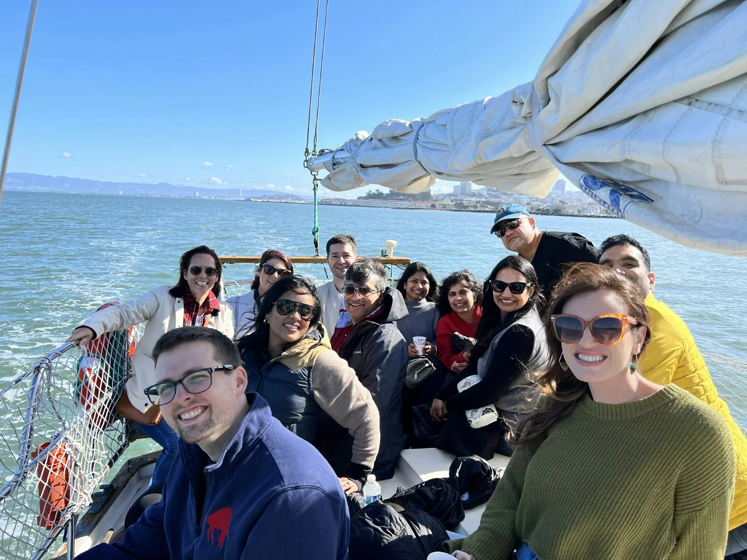 Team Sailing event in San Francisco Bay