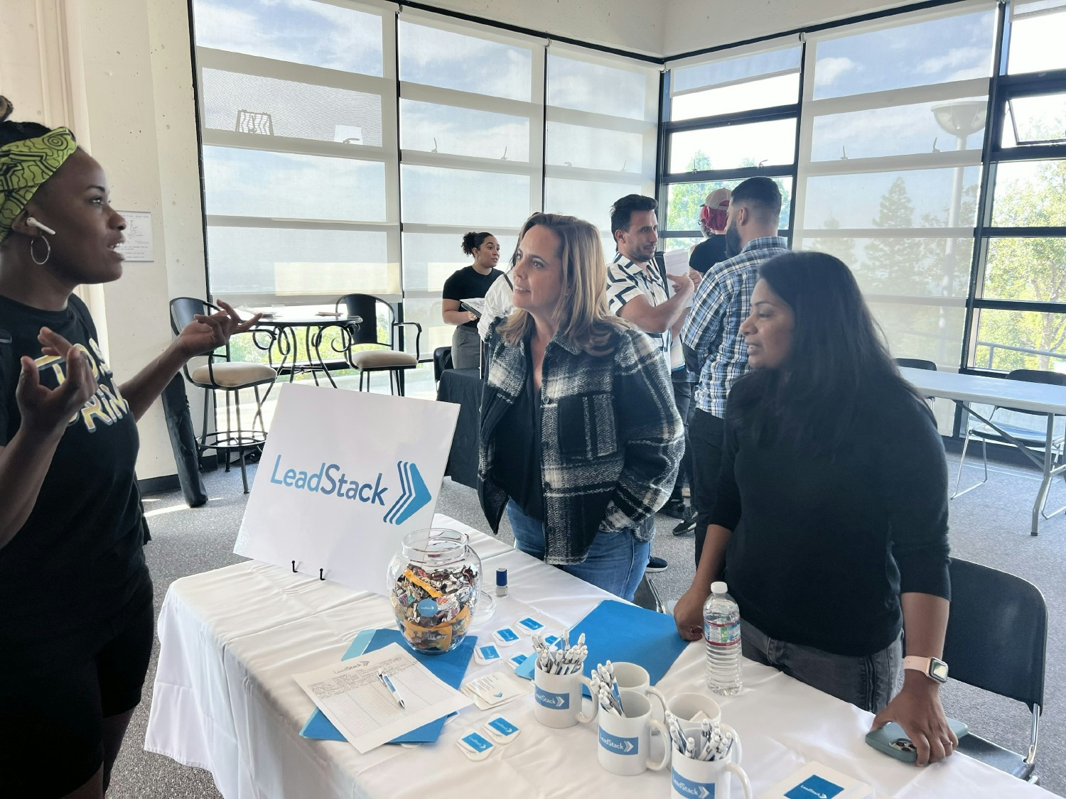 Out in the community attending cyber job fair.