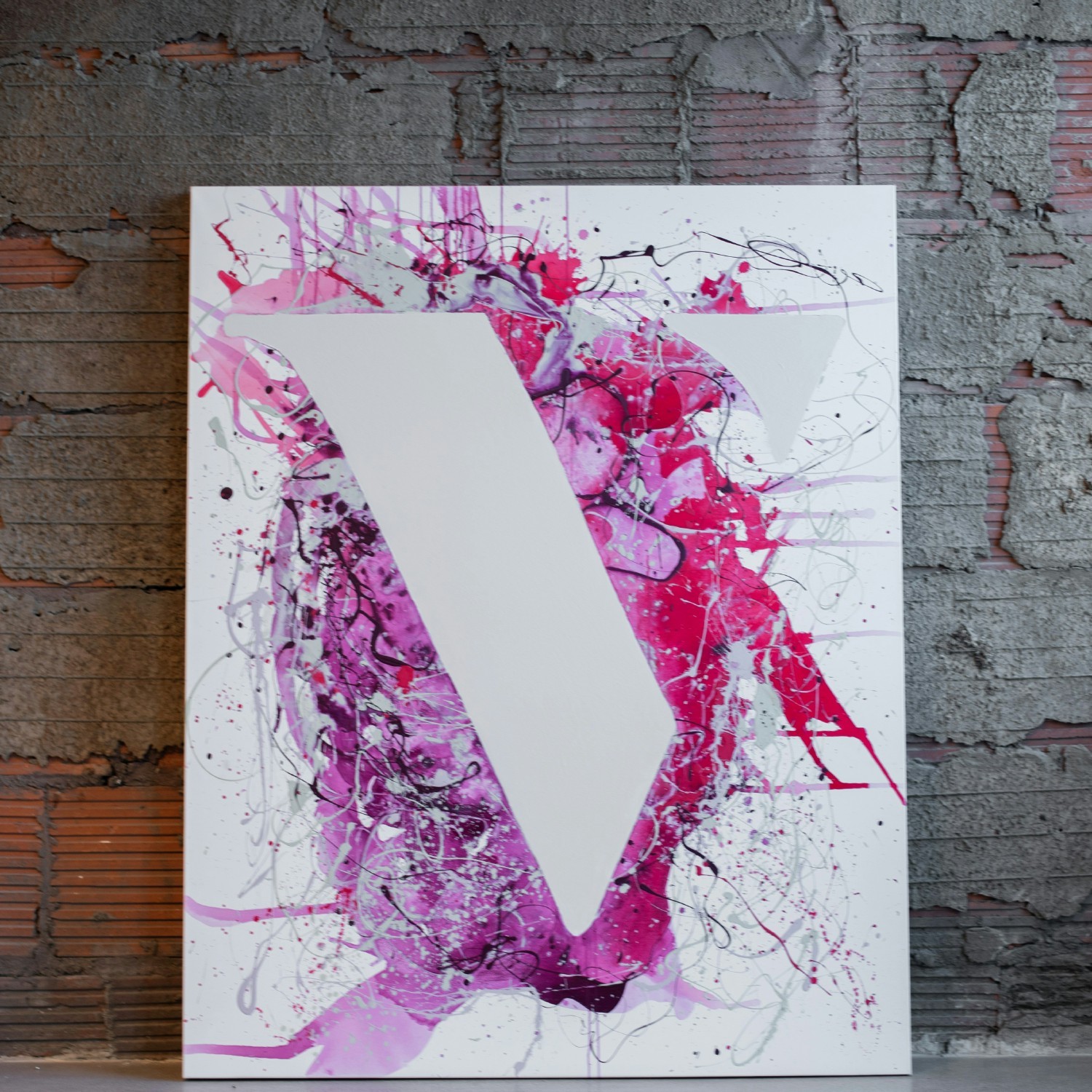 Uncommon creativity at Vye! Original artwork of the Vye logo in our Green Bay, WI office
