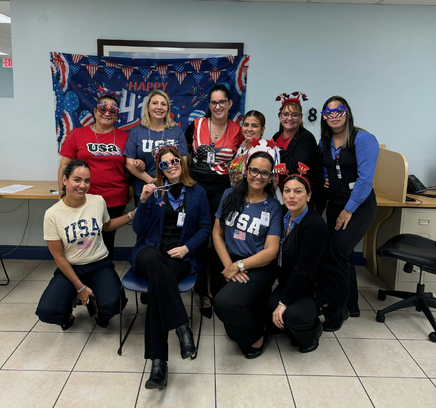 Our Perrine Adults office on Jersey Day