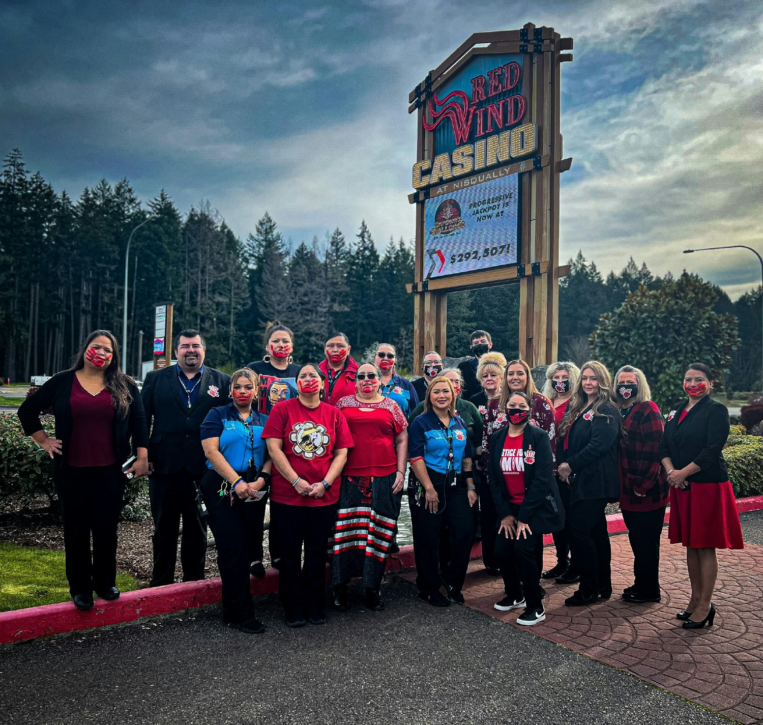 Nisqually Red Wind Casino supporting MMIW. 