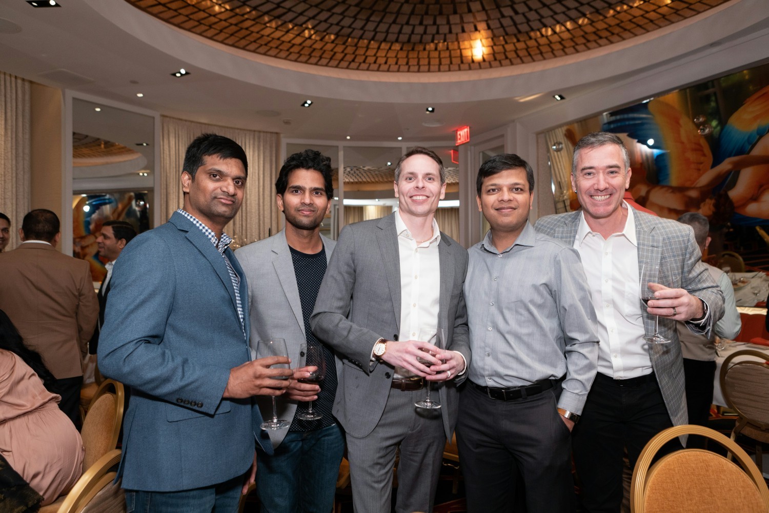 CEO Justin Saye with movers and shakers of our newest technology solutions.