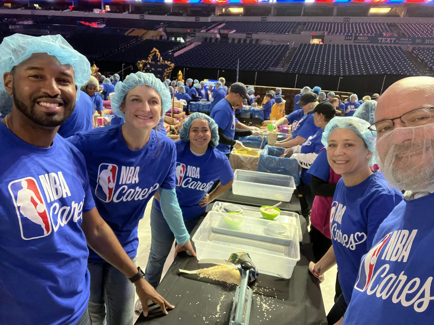 Our team partnered with NBA Cares and others to prepare 1 million meals in 24 hours for the All-Star Game Day of Service