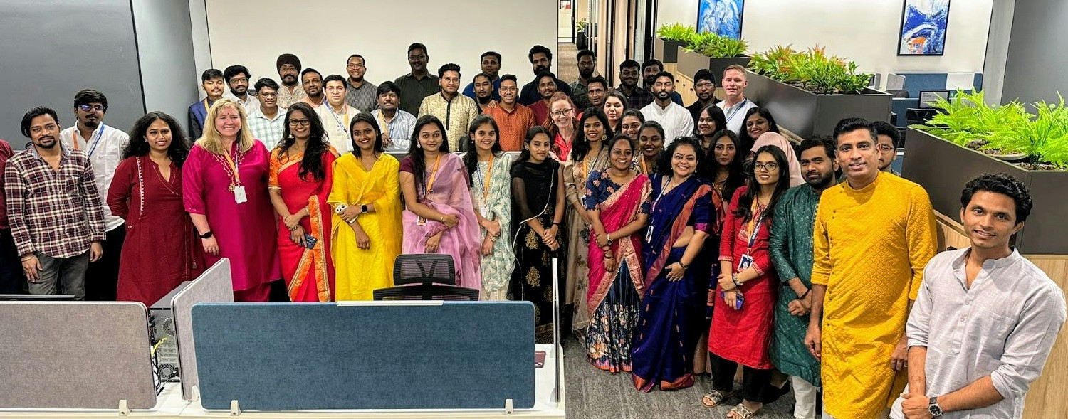 Some of our U.S. leadership team visited our India office and embraced their culture and shared their local traditions. 
