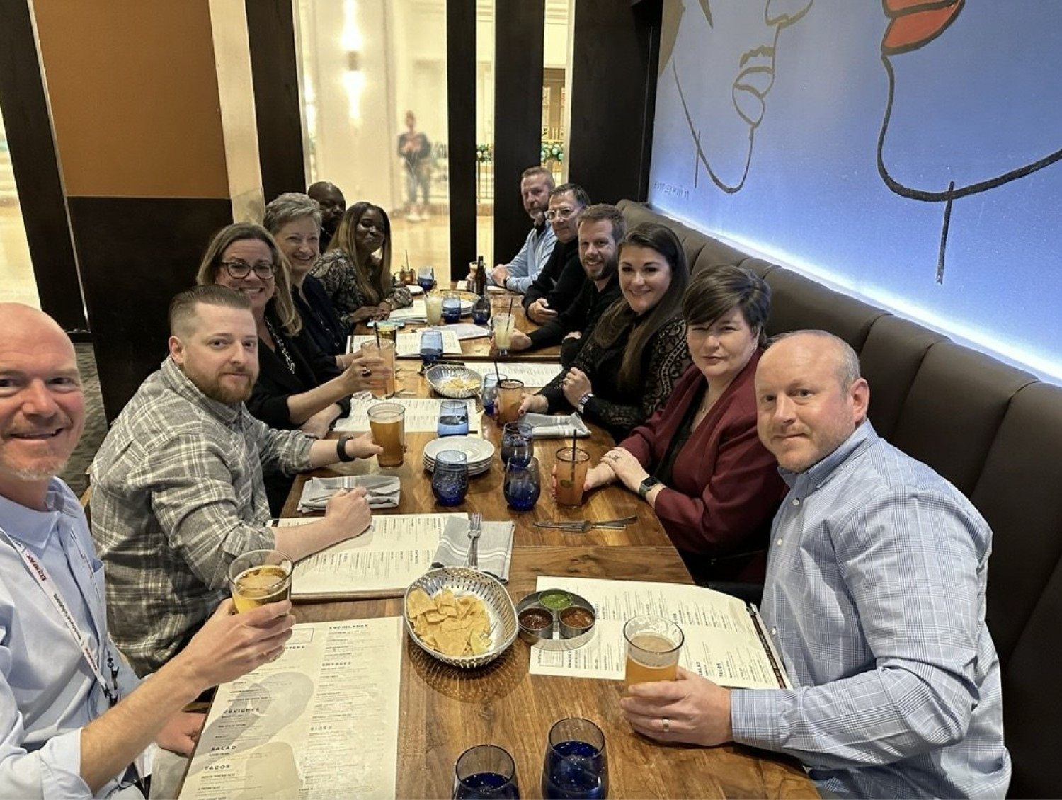 A great meal with an even better team!