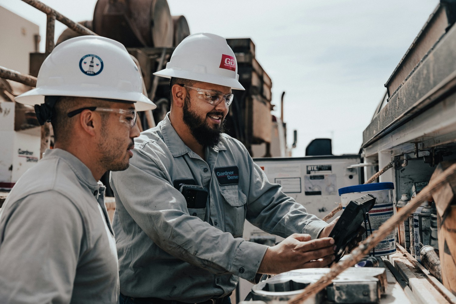 Some of our GD Energy Products field service employees onsite.