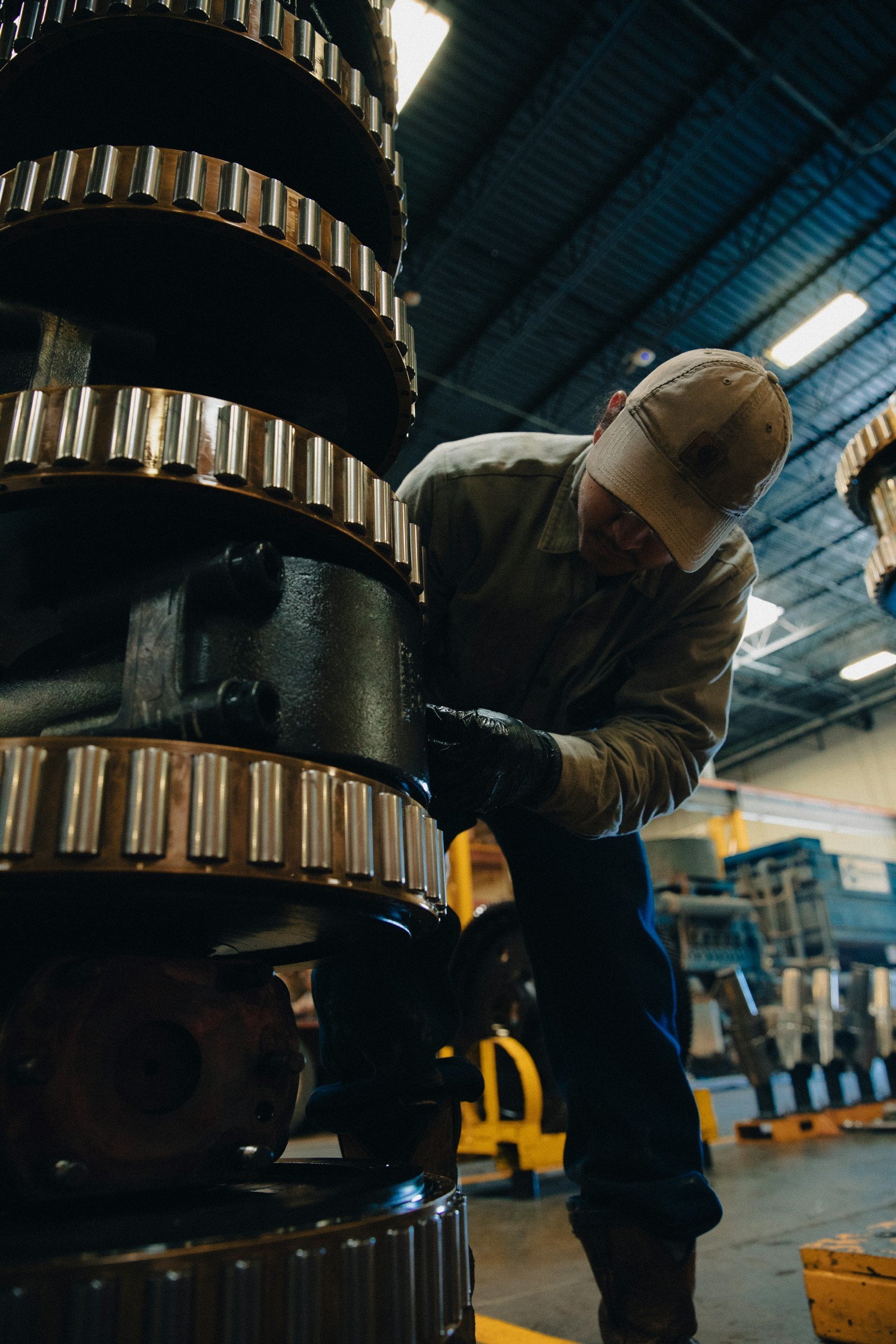 GD Energy Products employee working on our parts refurbishment. 