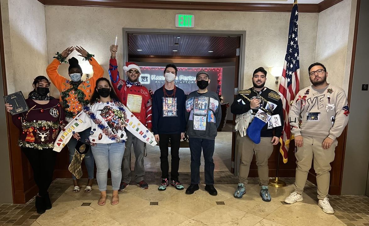 Firmwide Ugly Sweater Contest. 