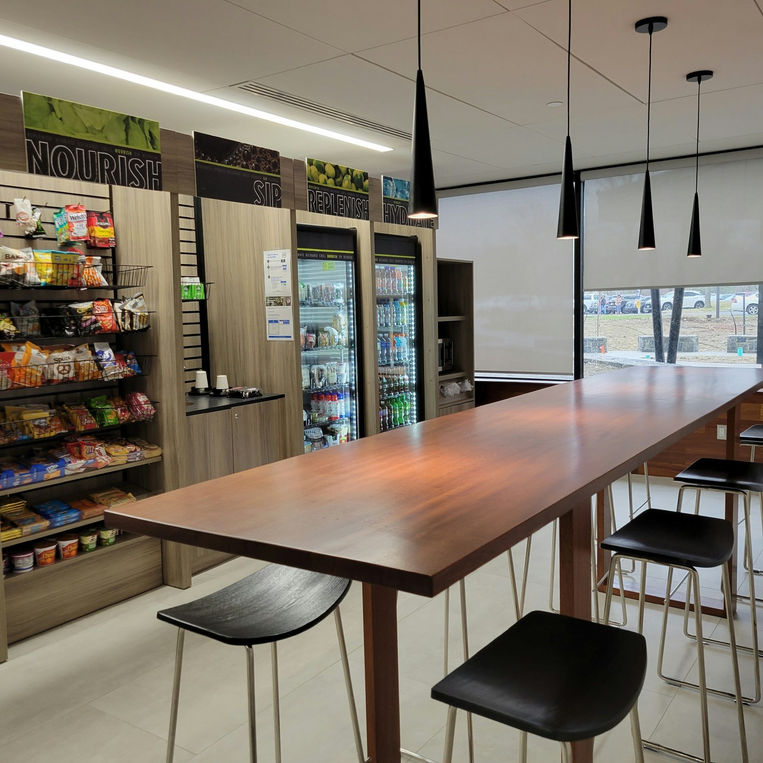 Our corporate office offers the convenience of an onsite store and fitness center for local employees.