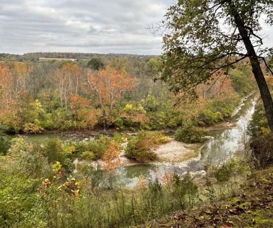 View from the bluff at Davidson Woods, a view MetroParks has worked hard to make accessible to all.