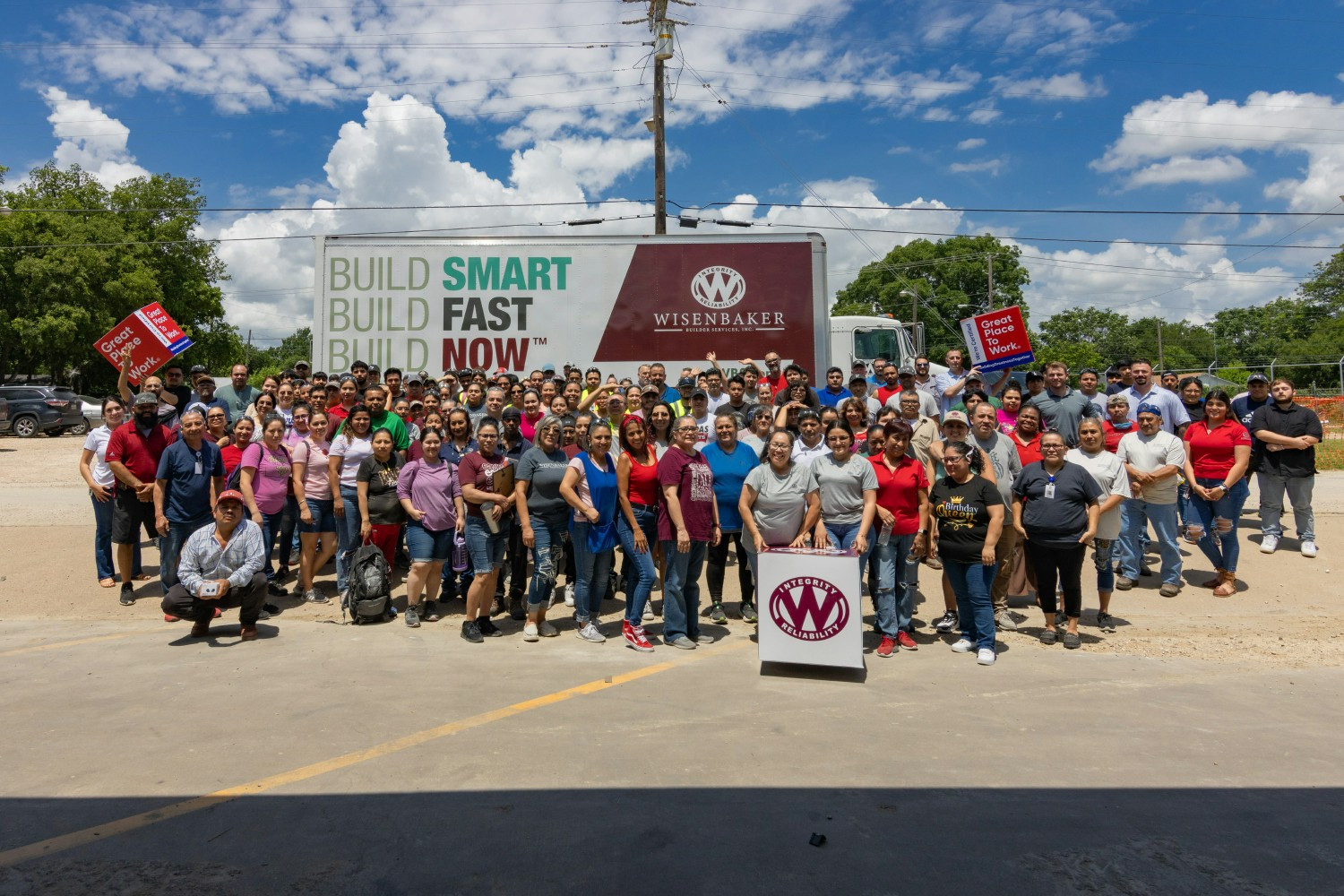 Our Hillsboro Manufacturing Team celebrating WBS as a Great Place To Work! 