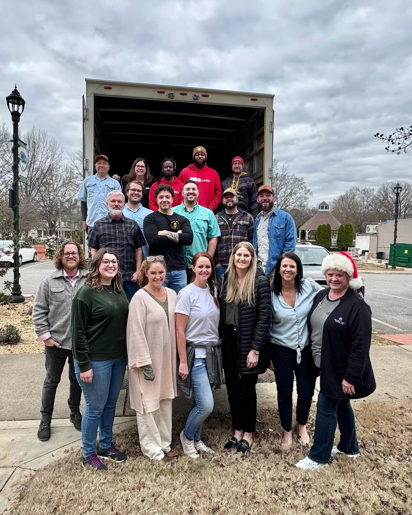 Salvation Army Angel Tree donation drive delivery day. 