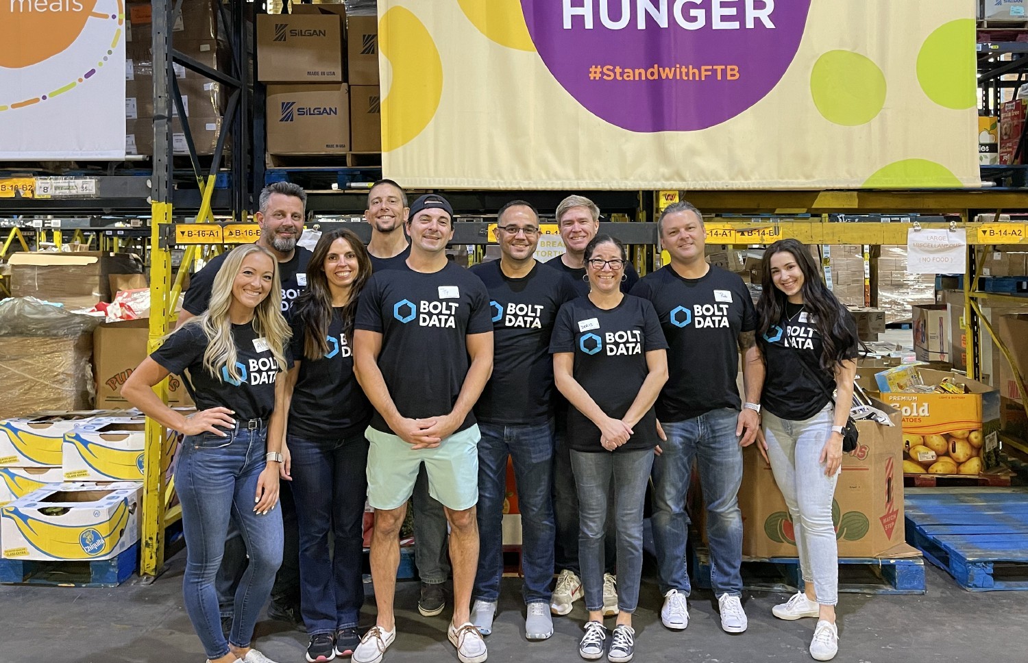 Coming together to fight hunger in our community - volunteering at Feeding Tampa Bay.