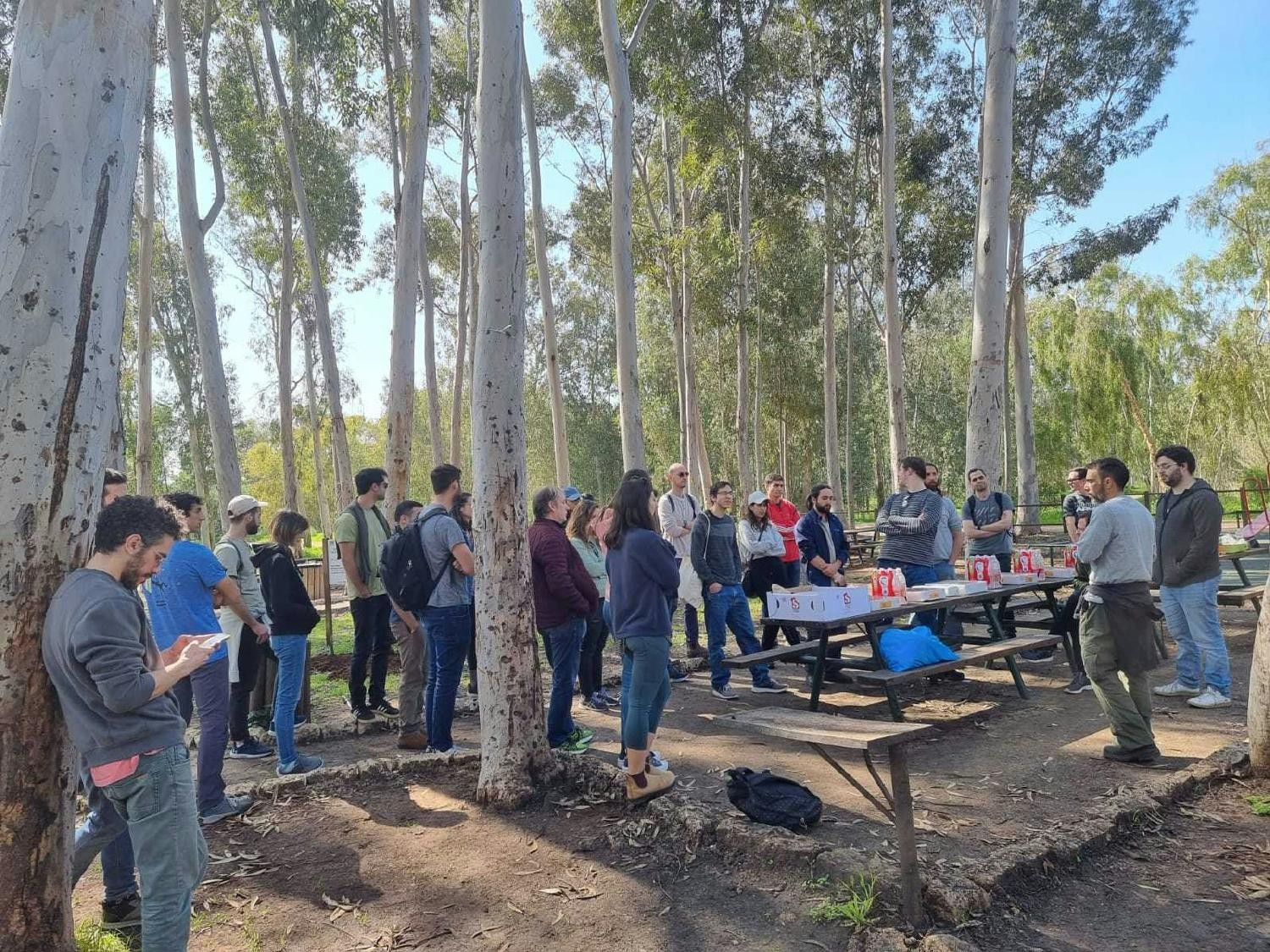 Volunteering- cleaning up the forest