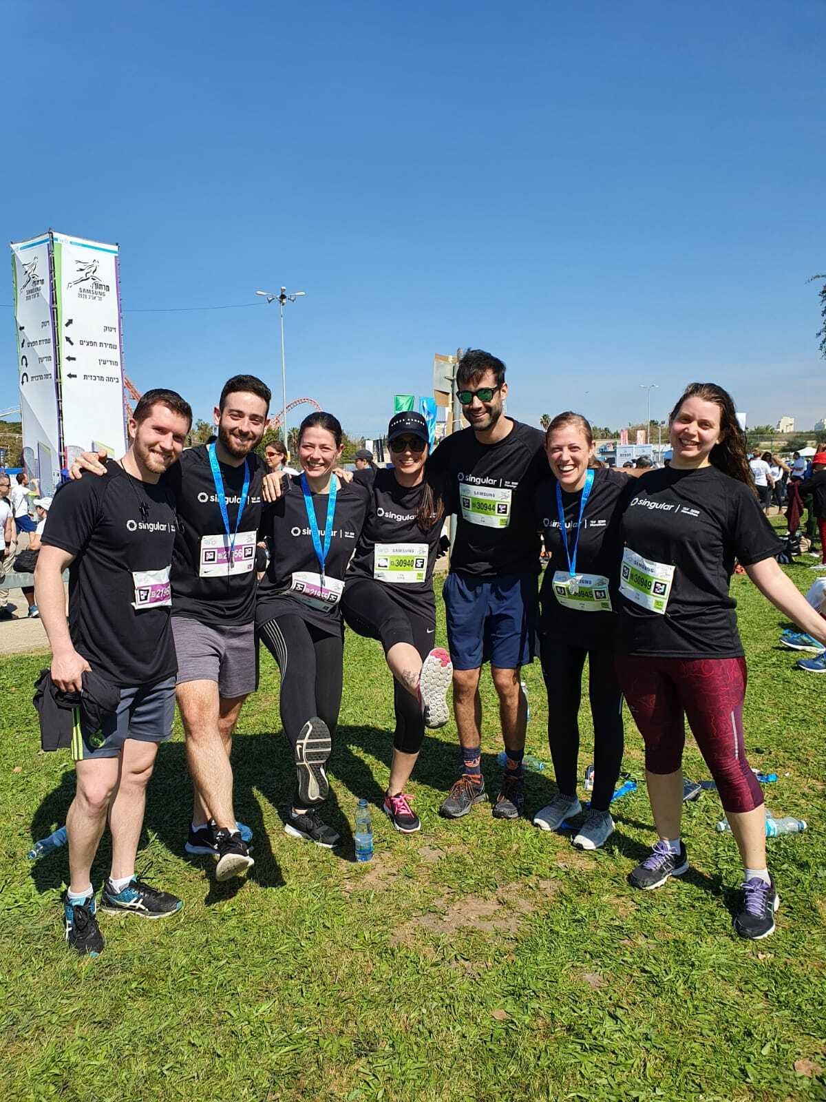 Out TLV team running a 10K as a team!