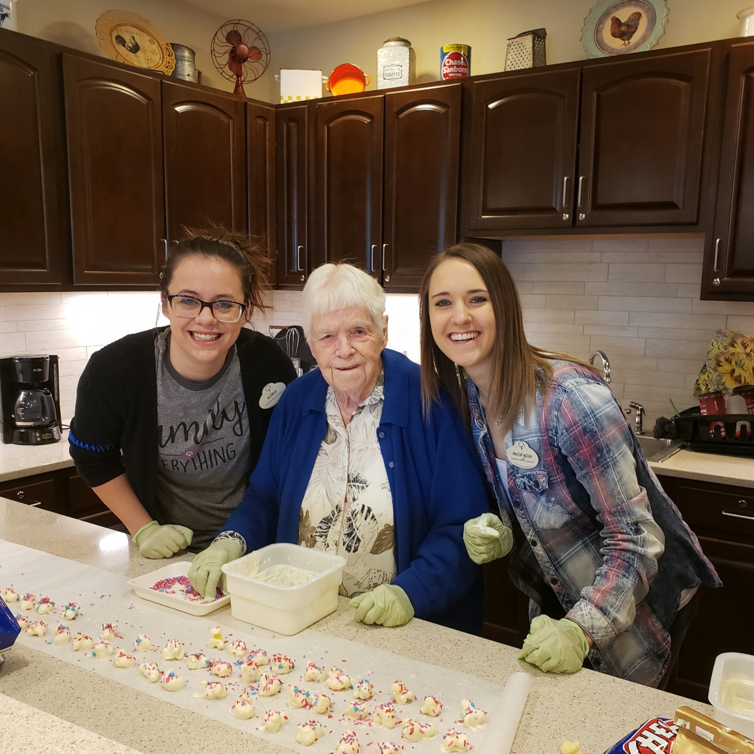 There are never too many cooks in the kitchen at Bickford! 