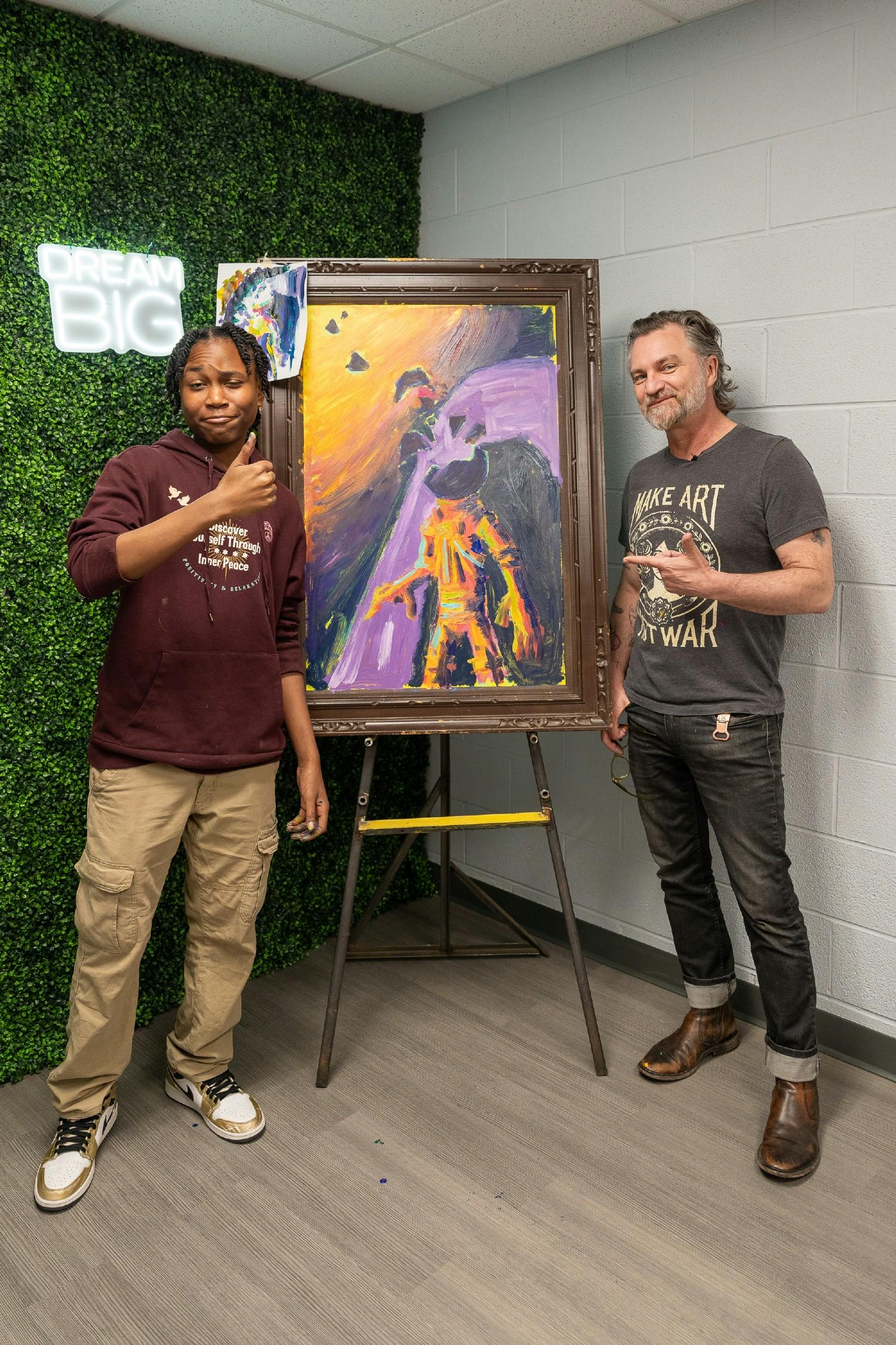 We partnered with local artist Tony Roko and his art foundation