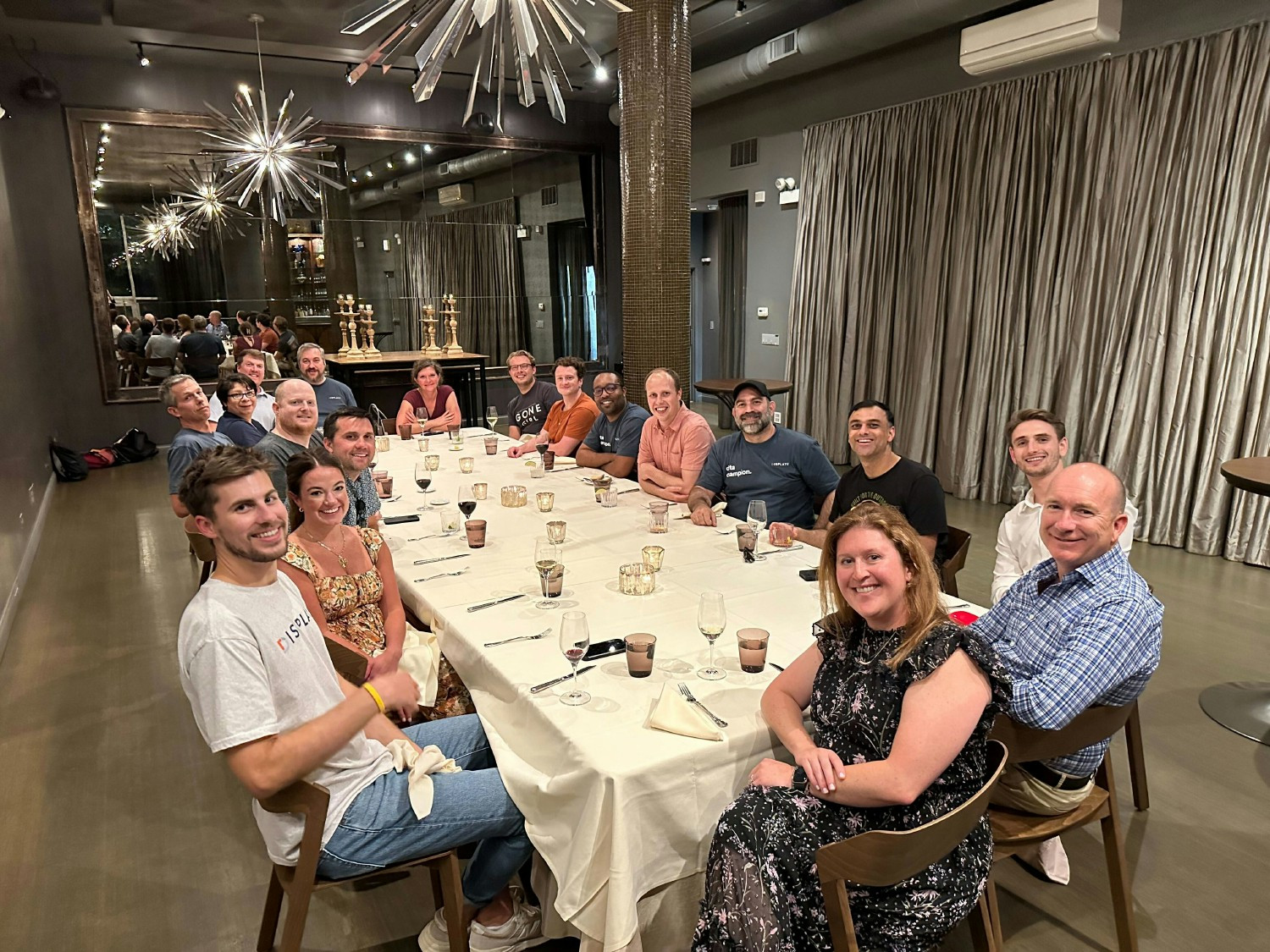 The North American team celebrating after the hackathon.