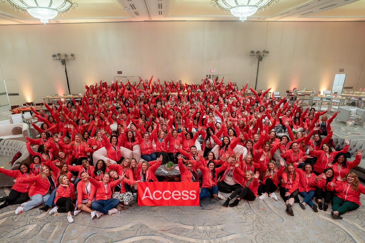 The entire Access team at our annual company meeting.