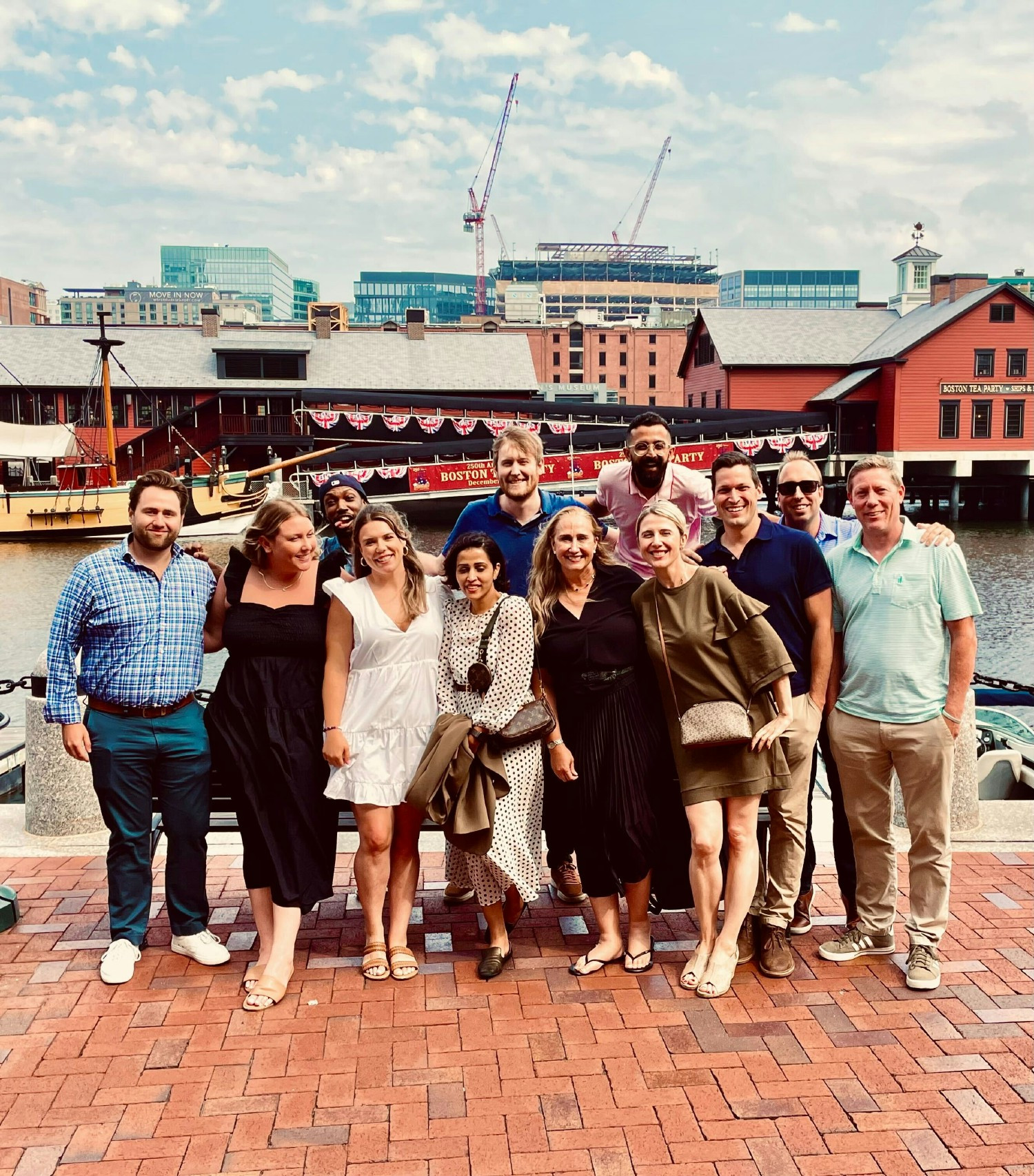 Team luncheon on the waterfront in Boston