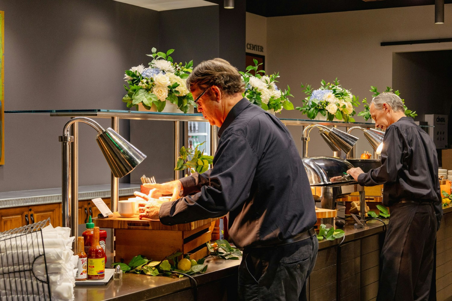 Chef tops plates