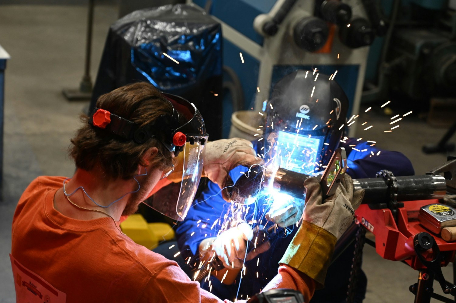 DECCO partner welding in the ABC MA Local Craft Championships
