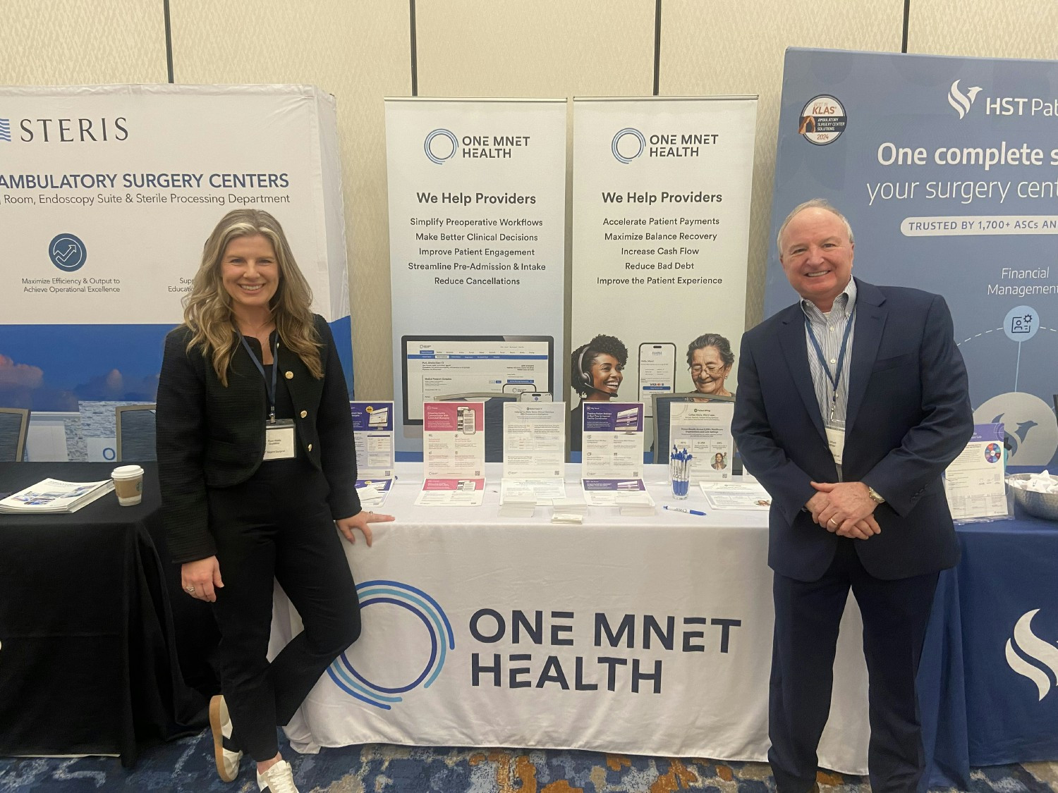 Ryan Webb and Dan Short engaging prospects and connecting with our clients at the ASC Nurse Leadership Conference.