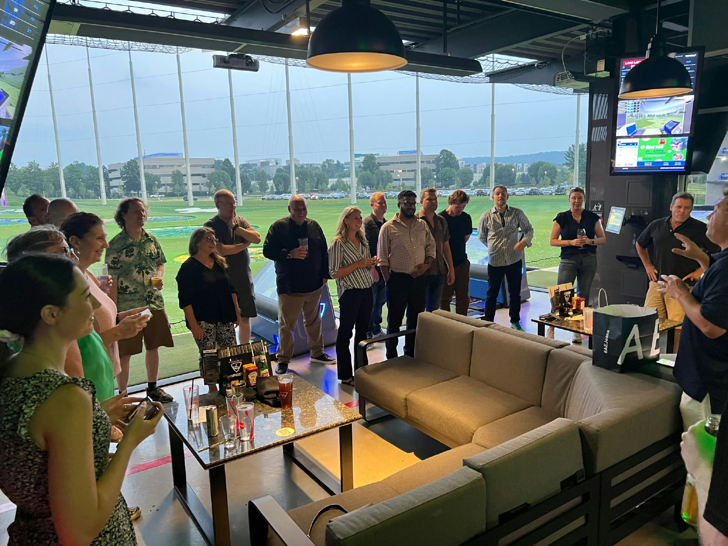 Team event at Top Golf