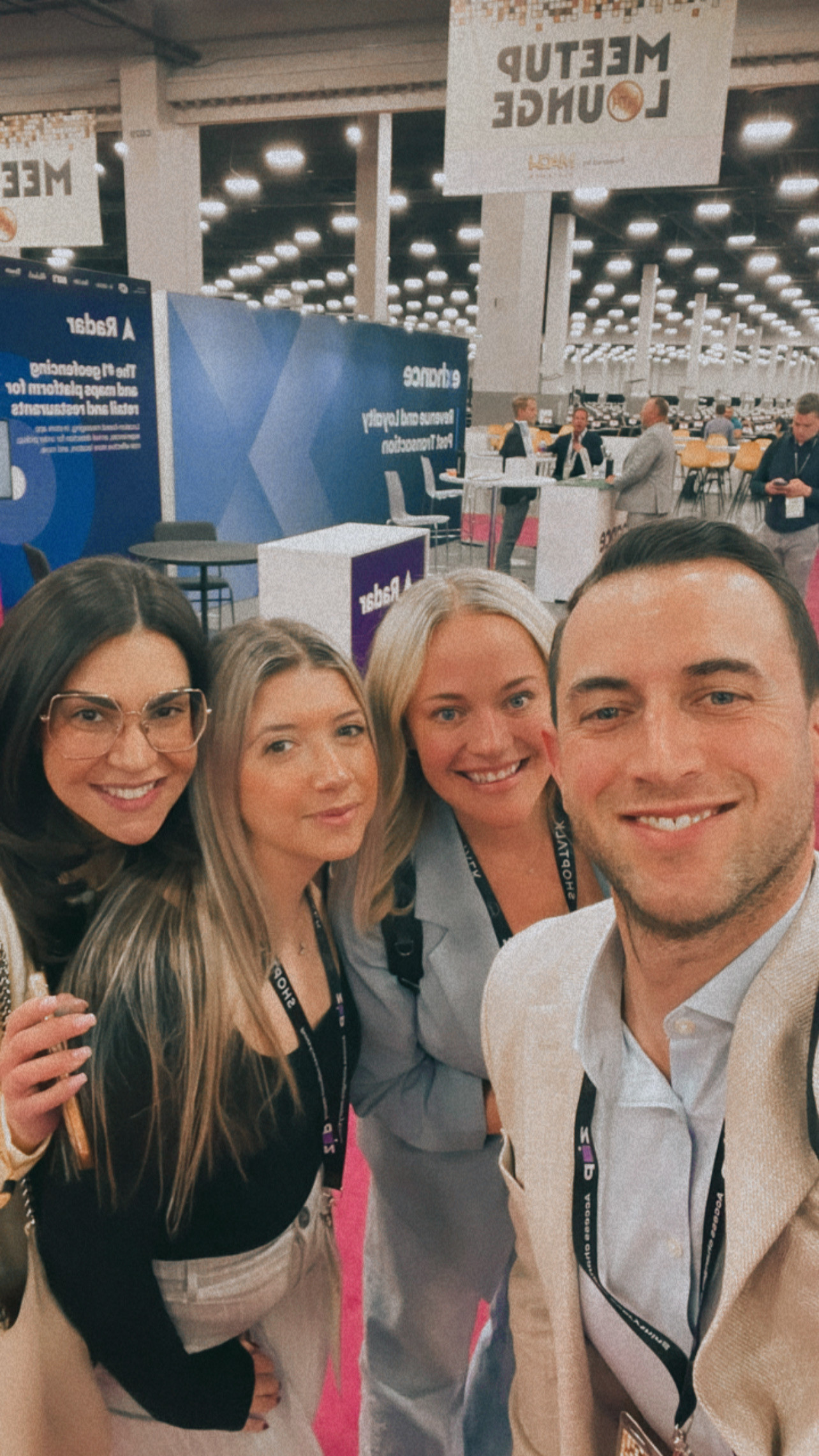 On the expo floor with our VP of Field Sales—our team connecting, collaborating, and selling face-to-face.