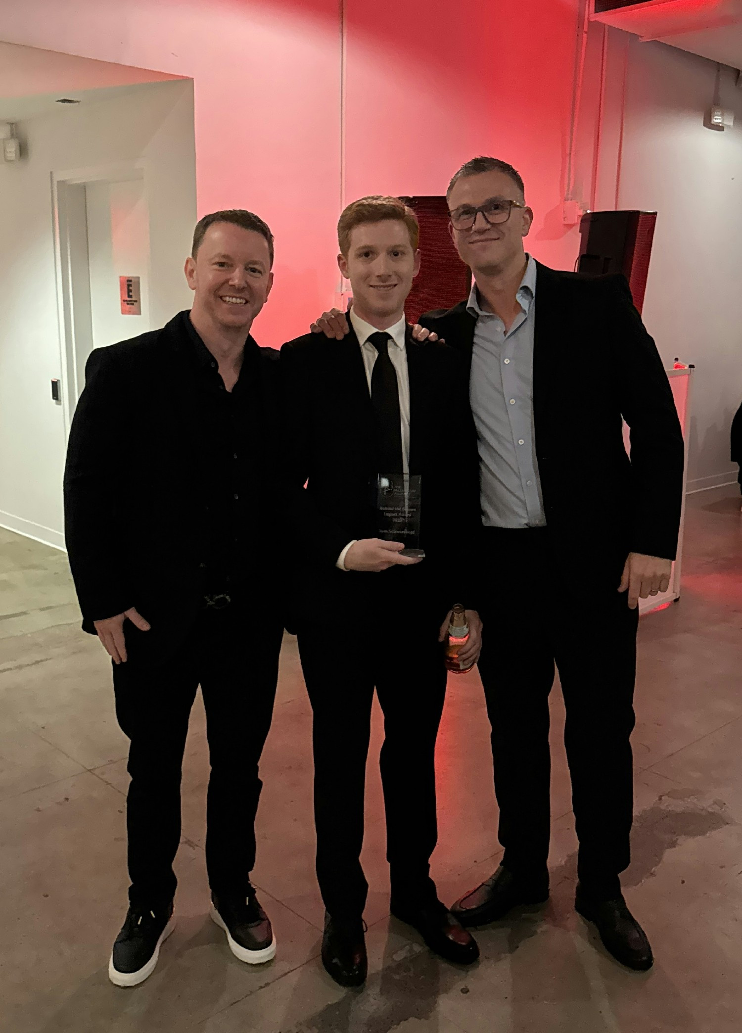 Recognizing excellence at every level—our Co-Founder and senior leaders celebrating the impact our team member brings.