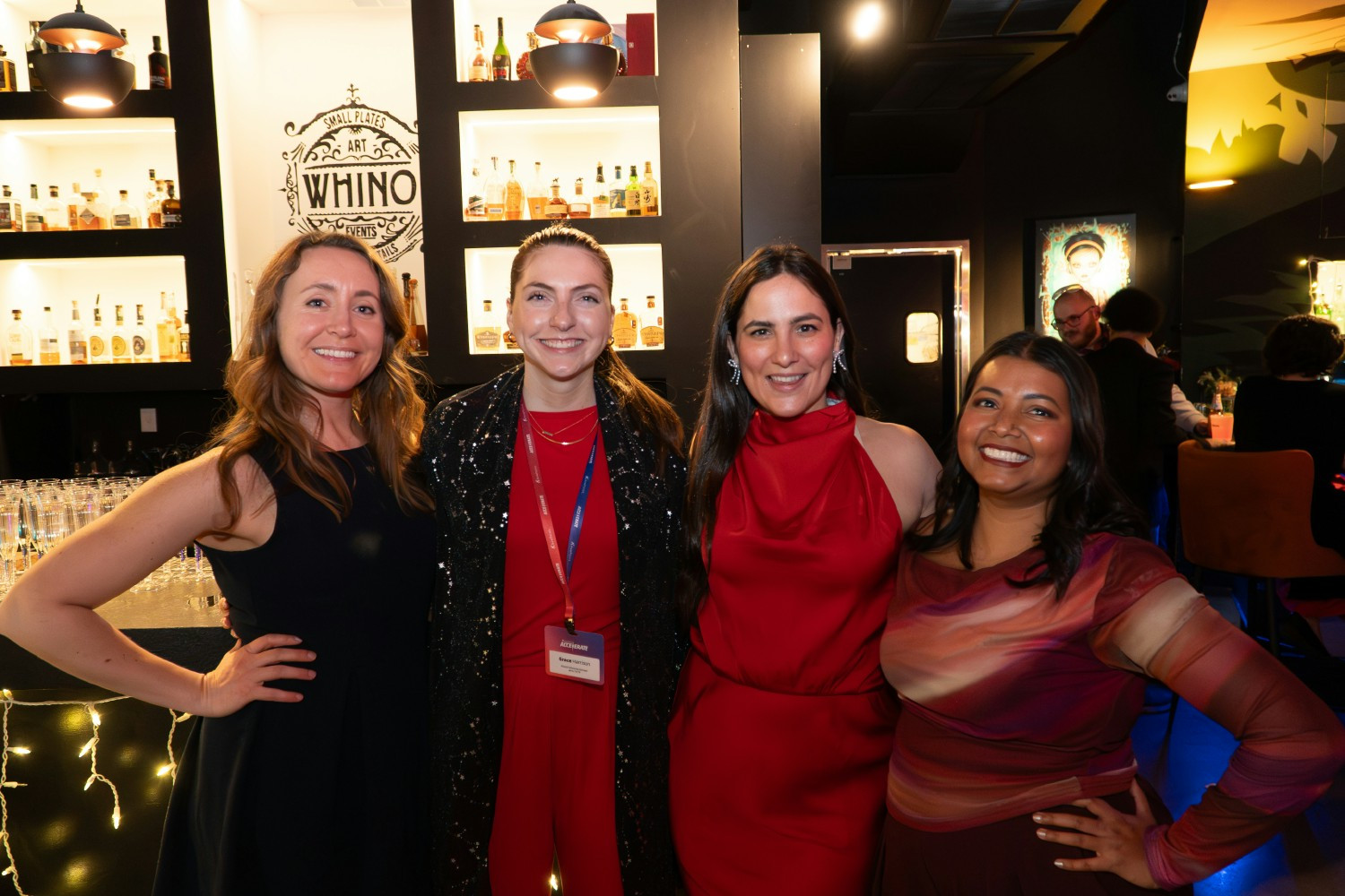 Marketing team members at annual SKO party