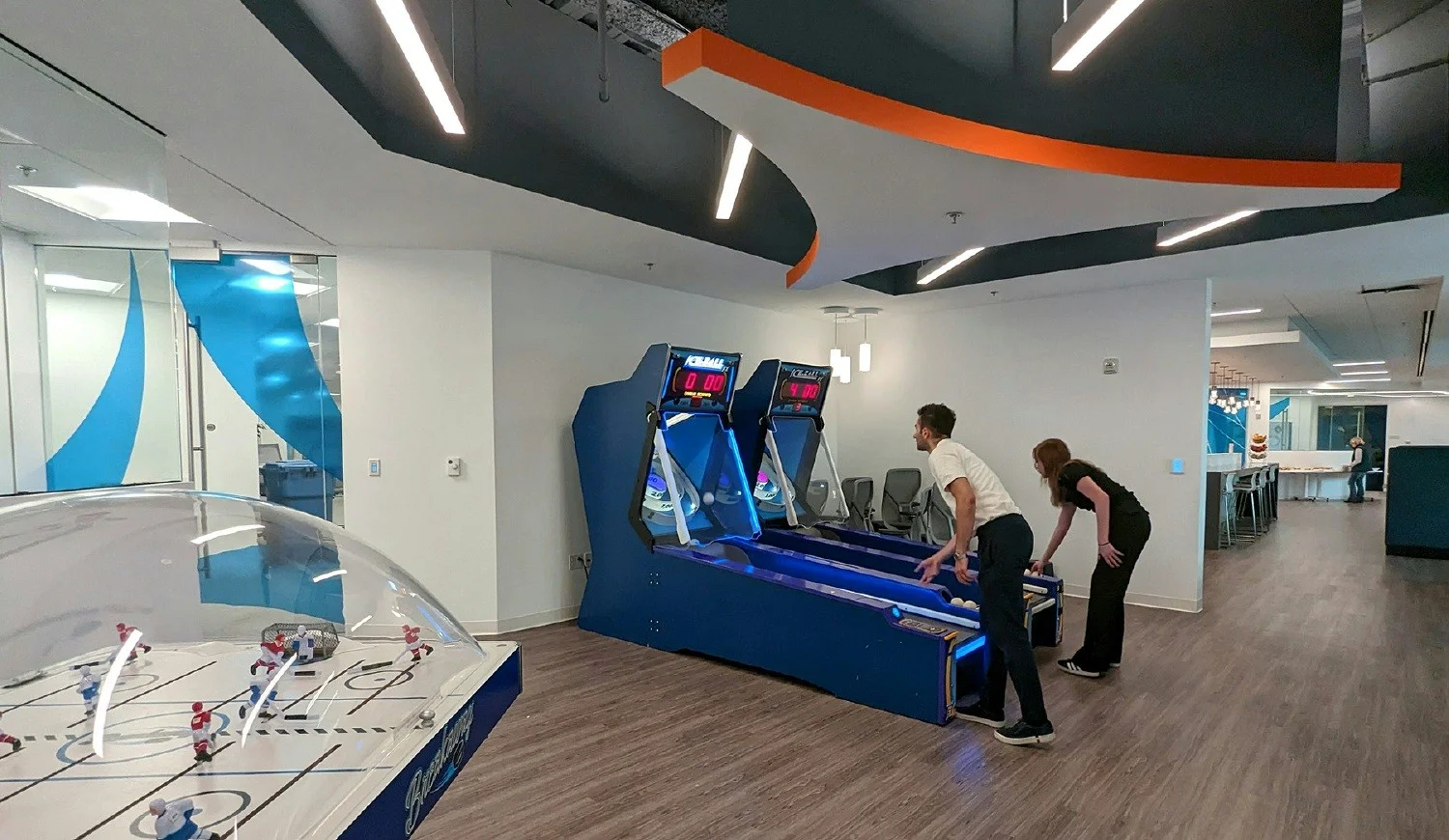 A little playtime before lunch helps our high-performing team refresh. 