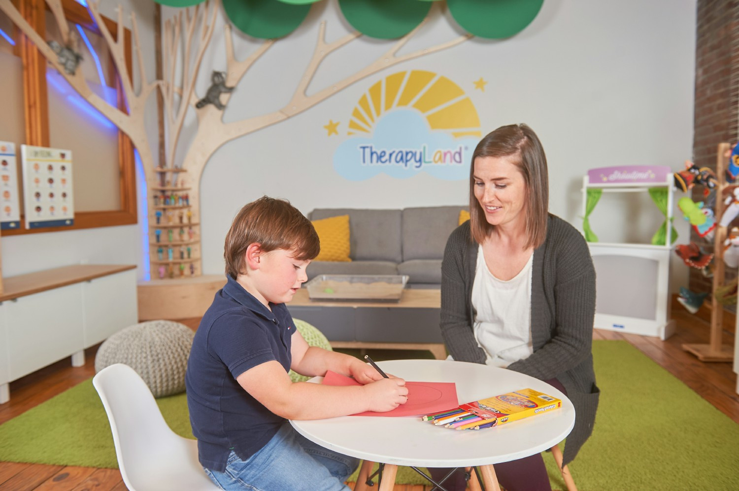 Our TherapyLand centers provide a positive, welcoming place for kids to the care they deserve through play therapy.