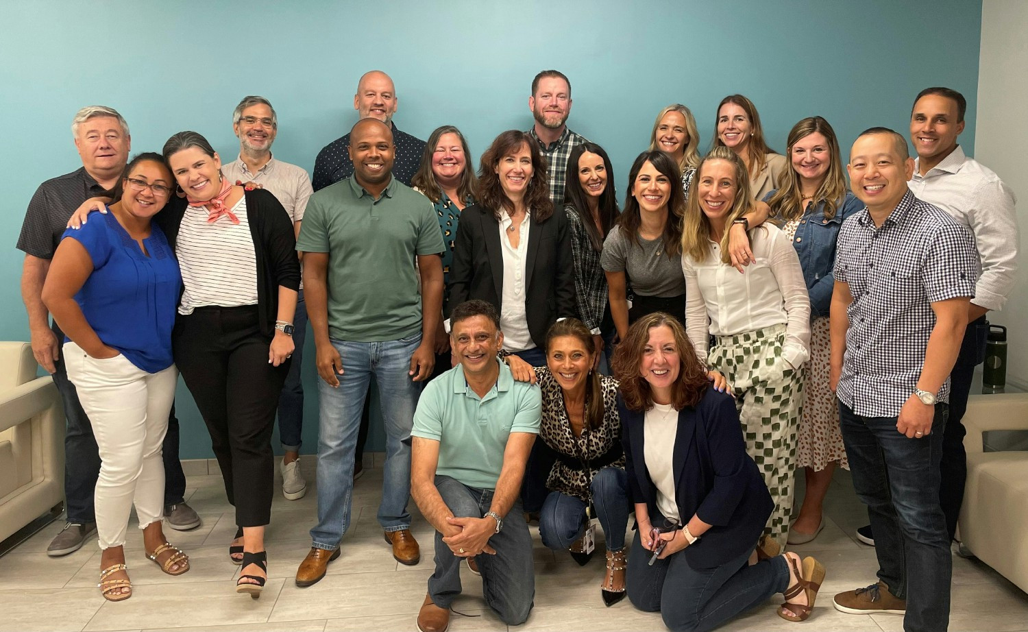 Team members at our Philadelphia office going on a walk to Love Park on World Health Day.