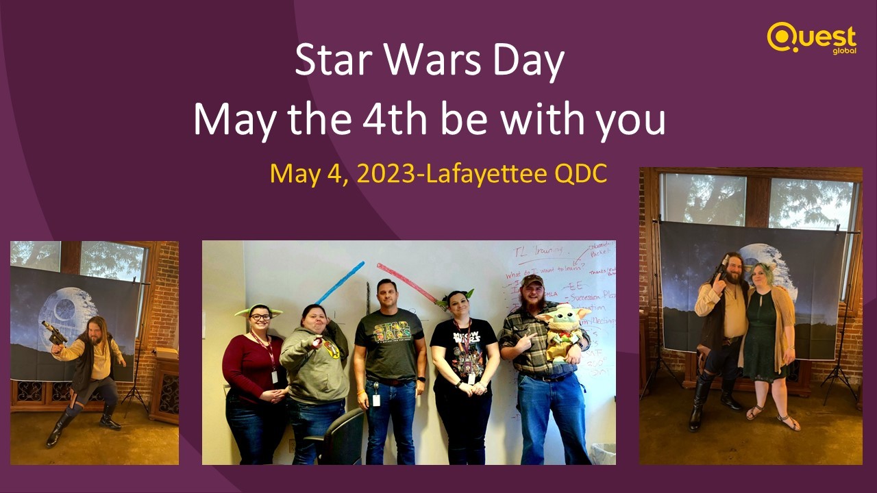 We held a fun Stars Wars Trivia May 2023 online to also include engagement for our remote employees