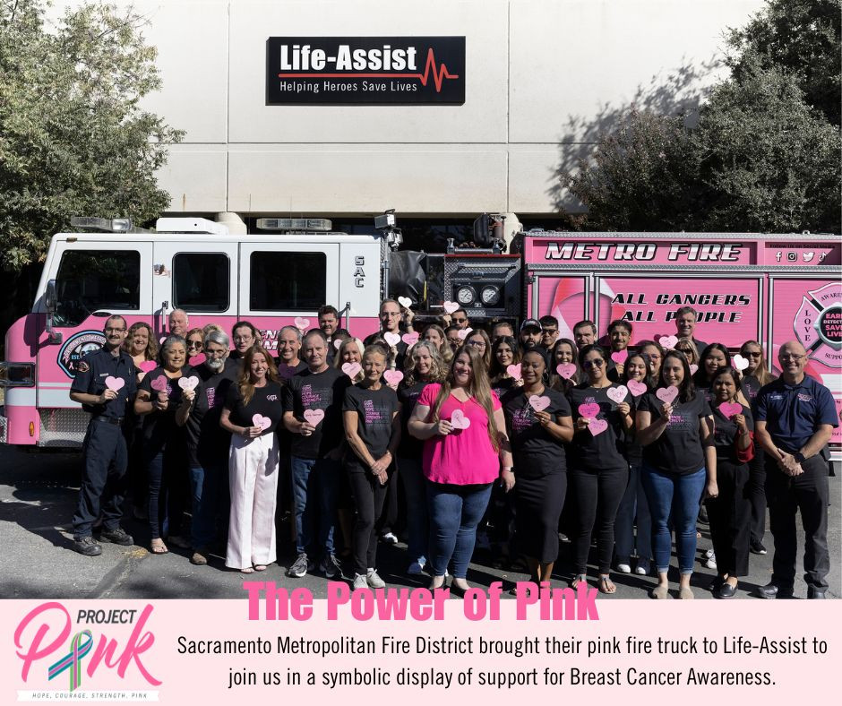 Partnering with Sacramento Metropolitan Fire District in support of Breast Cancer awareness
