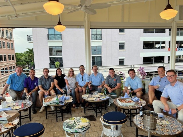 The team enjoyed a rooftop Happy Hour sharing food, drinks and great comaraderie.