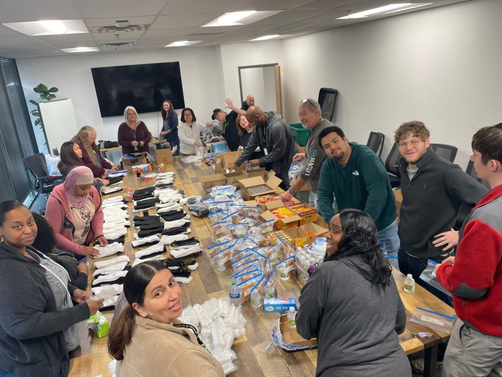 Our ATL team, staying true to our Fundamental #6 by giving back to those facing homelessness in our community.