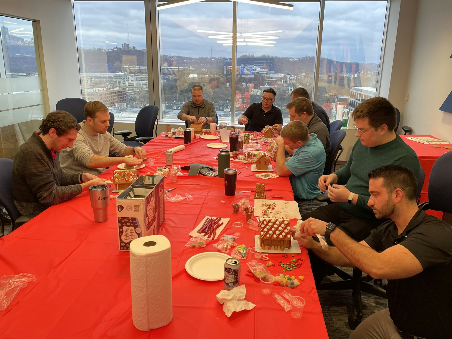 Pittsburgh office gingerbread house contest