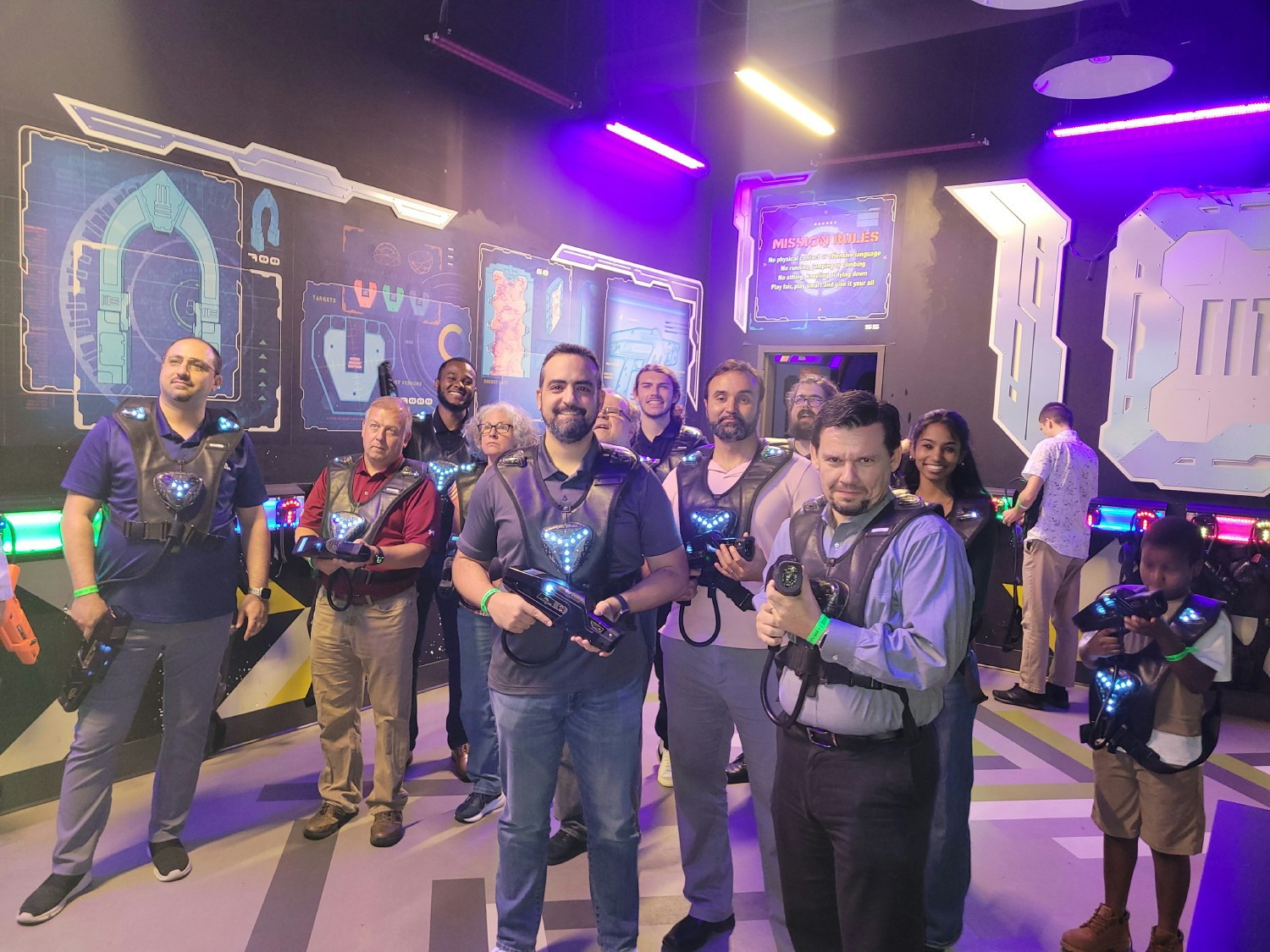 Columbia office laser tag at Main Event  