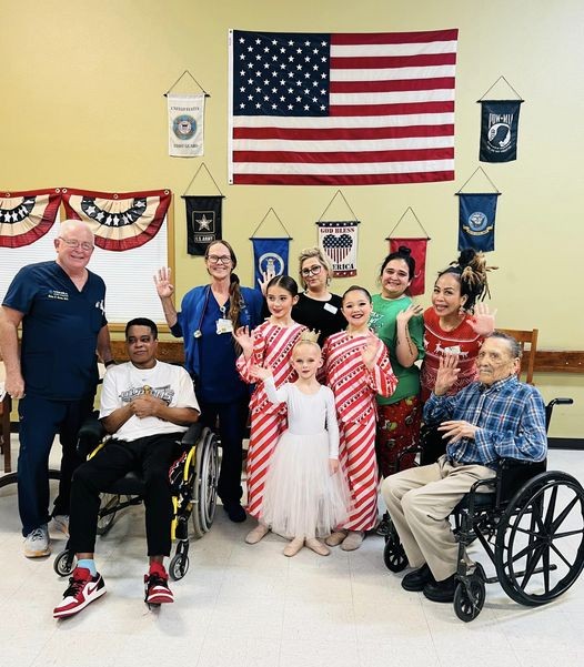 A fun activity at Medina Valley. Three young dancers entertained our staff and residents.