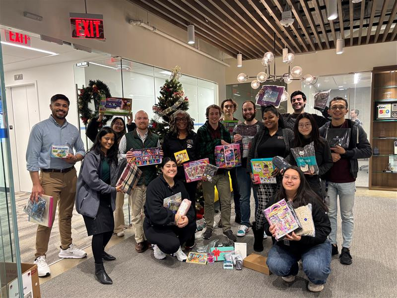 Standard Solar Inc. gives back by donating gifts to the Montgomery Coalition for the Homeless. 