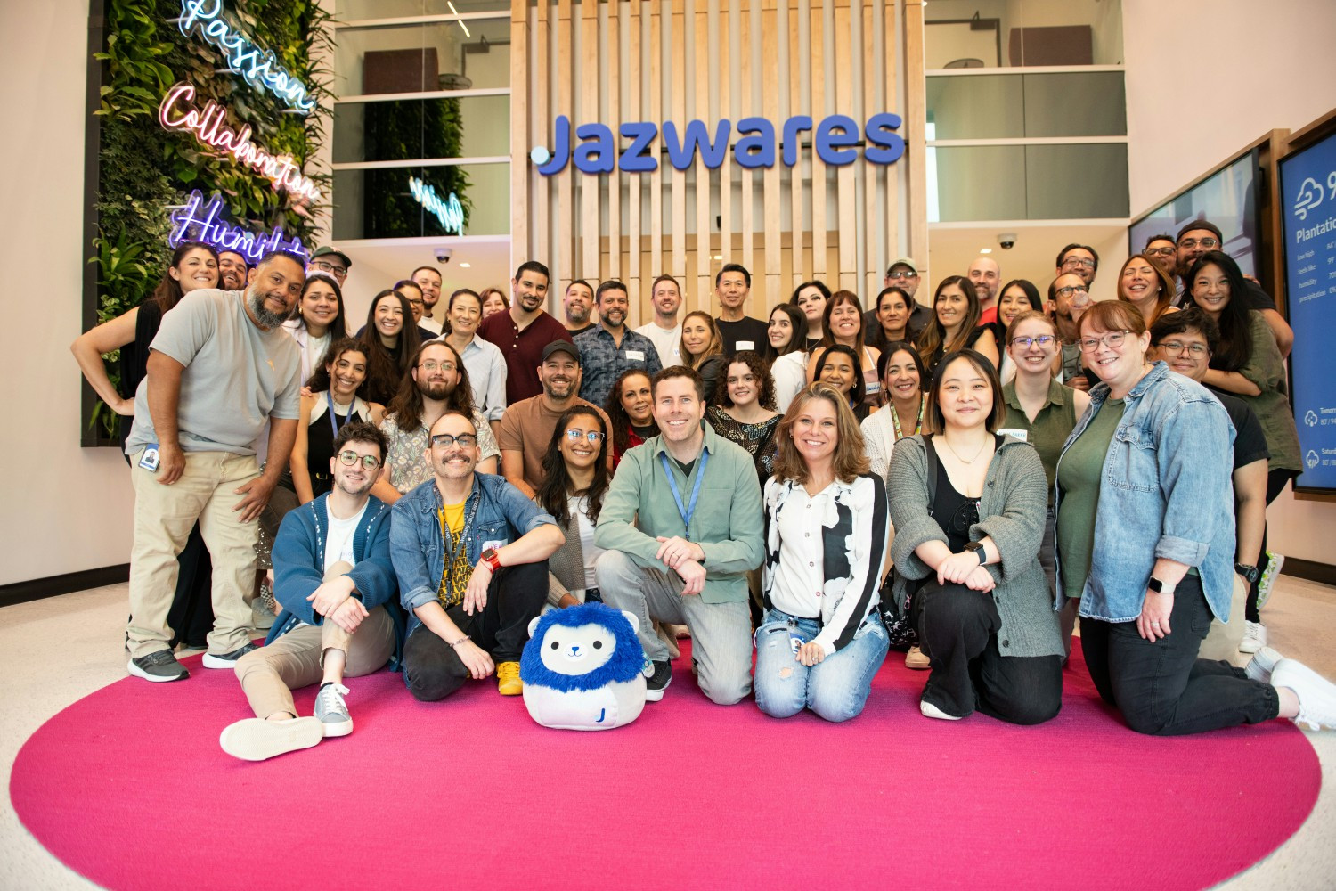 Jazmanians at the Jazwares Headquarters in Plantation, Florida