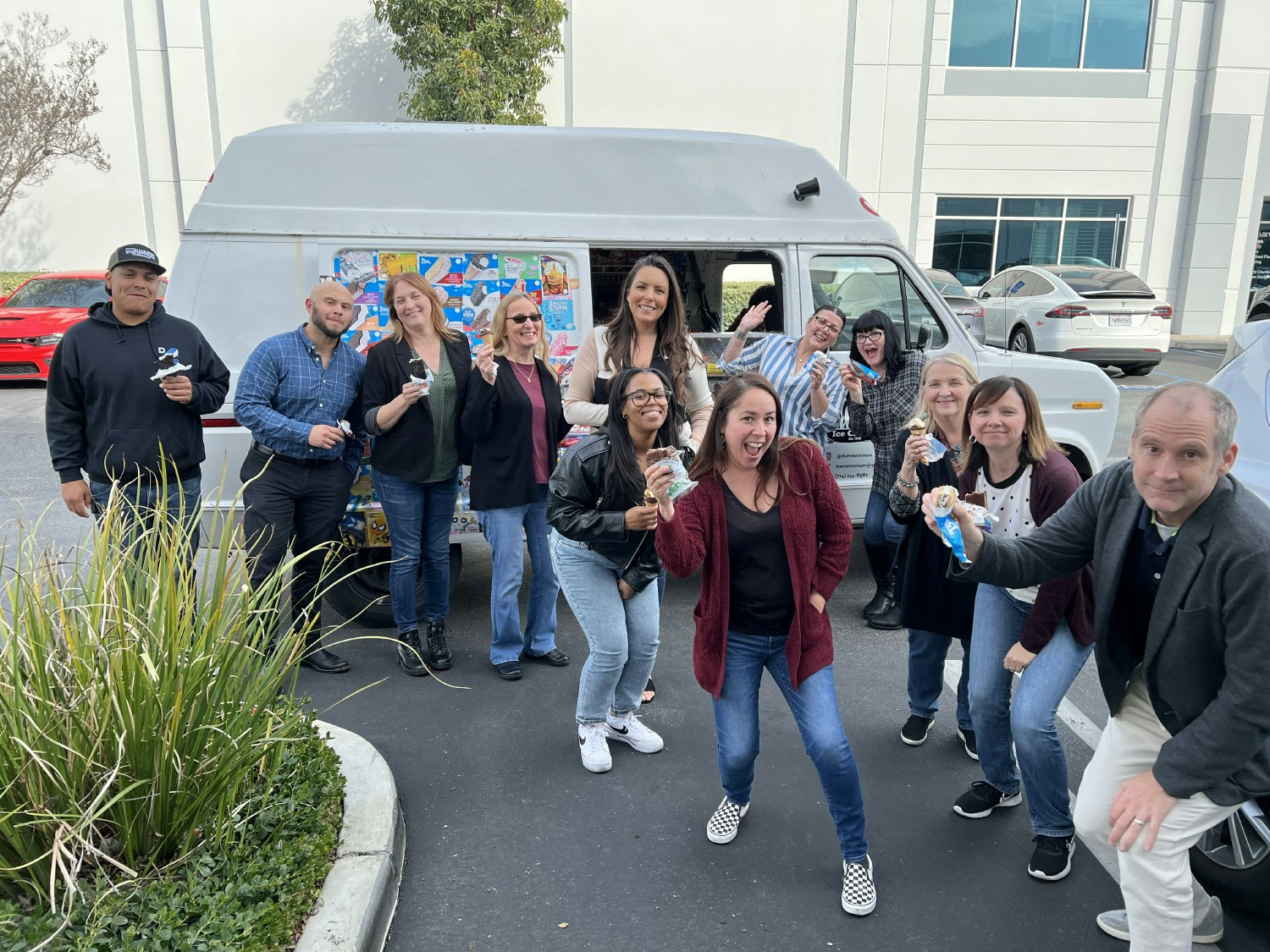 Ice cream treat at work!