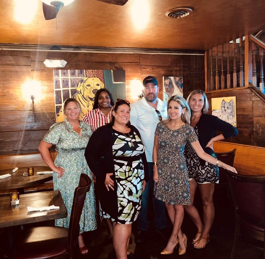 Having lunch with some of our amazing clients! 