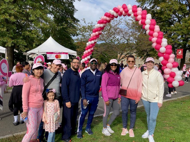 Coming out on a weekend to participate in the Susan G. Komen Walk for Breast Cancer.