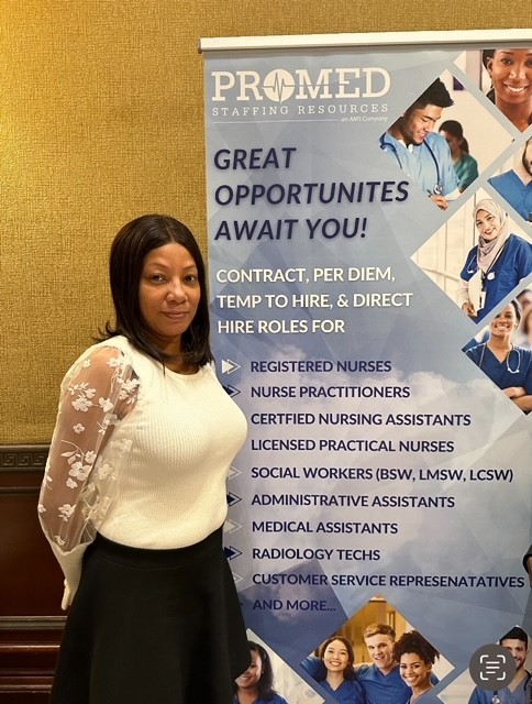 Senior Director of Recruitment, Jacquelynn Mack Torres, at Career Fair Day