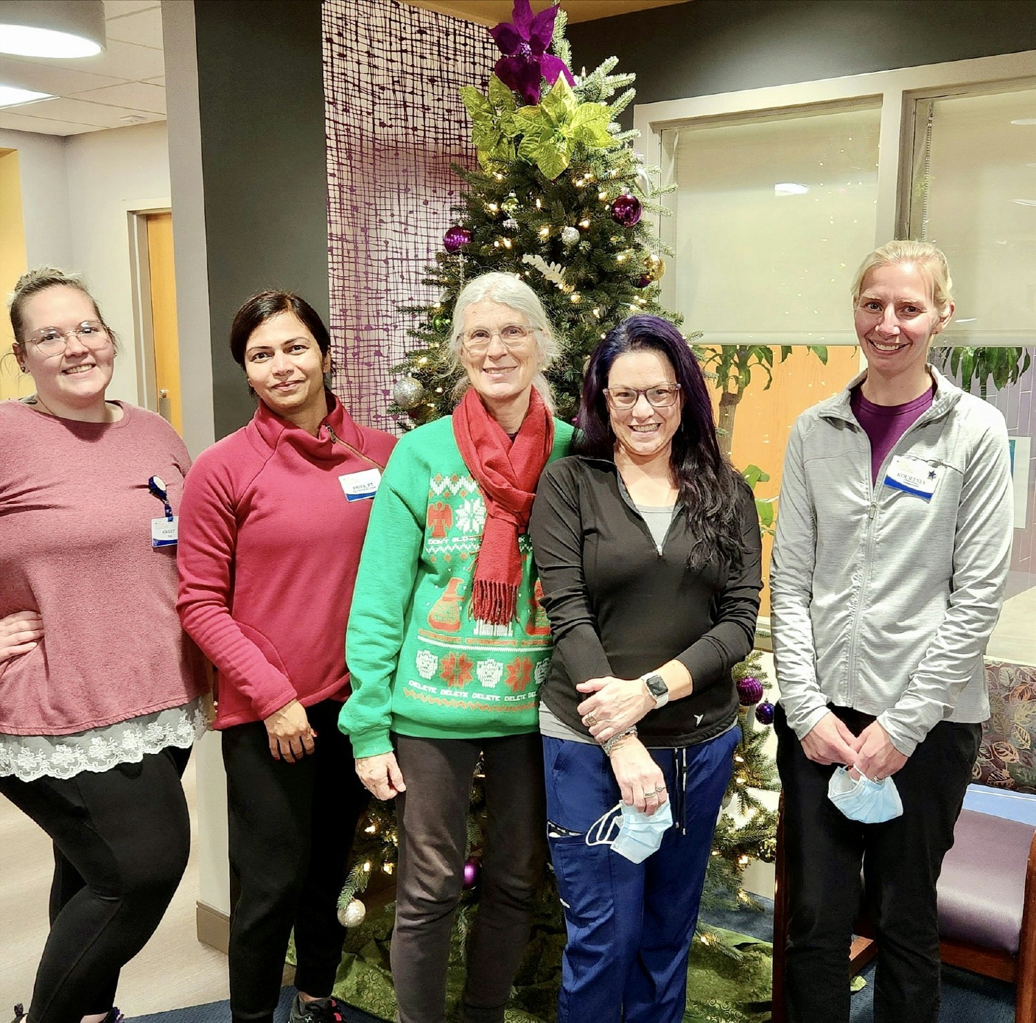 The Redies Outpatient Therapy Center celebrates the holidays  with patient and employee events. 
